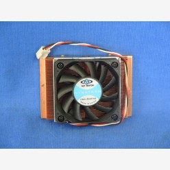 Copper Heatsink  60 x 89 mm w. 12 V fan